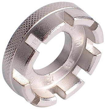 Fezf Fahrradspeichenschlüssel, Speichenschlüssel 8-Wege-Fahrradspeichenschlüssel, 6 Größen 10-15 Gauge Spannwerkzeug für die Reparatur der Fahrradspeichengröße, Reparatur der Fahrradspeichenmitte