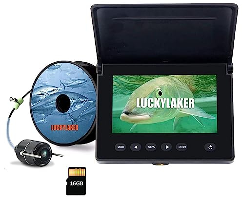 LUCKY DVR Unterwasser Angelkamera Unterwasser Fischfinder Infrarot LED Tragbare Angel Videokamera LCD Monitor Kajak Boot Seefischen