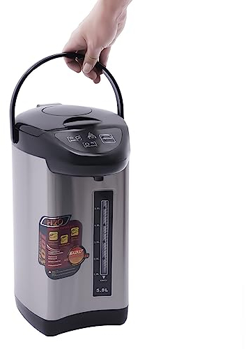 Heißwasserspender 5.8L heißes Wasser in wenigen Sekunden Edelstahl Wasserspender für Babynahrung geeignet Integrierte Entkalkungserinnerung