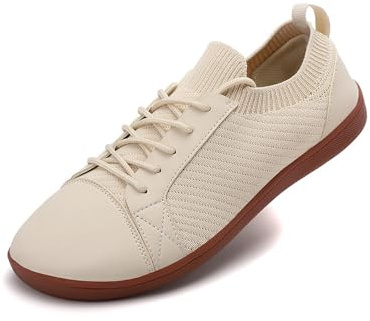 Treer Zapatillas Barefoot Hombre Mujer Verano Transpirables Zapatillas Minimalistas Barefoot Unisex Cuello Elástico Zapatillas de Trail Running Pies Anchos Ligeras Calzado Zapatos para Fitness