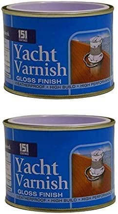 DIOXSTAR 151 Coatings Non-Drip Paint, Quick-Drying, Long-Lasting Protection, DIY Projects, Ideal For Wood, Metal, Interior And Exterior Use, 180ml, Pack of 2 (Yacht Varnish Gloss)