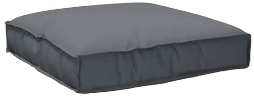 vidaXL Cuscino Antracite 80 x 80 x 12 cm Tessuto Oxford, Cuscino Quadrato Moderno per Soggiorno, Tessuto Resistente all’Acqua, Elegante Tocco per Interni ed Esterni