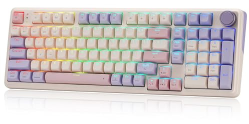 Redragon K768 PRO Wireless 100-Key Gasket Gaming Keyboard, Knob + 8000mAh