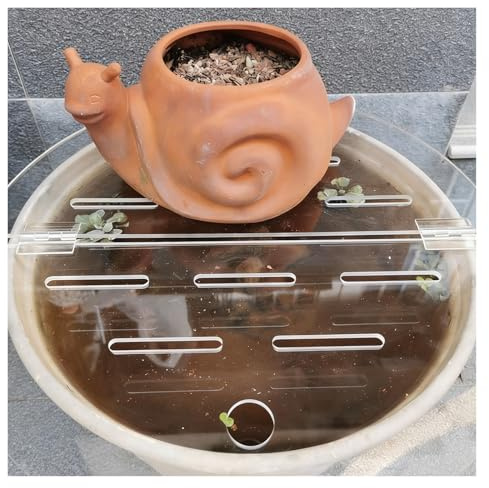 Akvariumlock till akvarium, 1 st - Tjockt 5 mm/0,2 tum med hål for att förhindra att fiskar, reptiler och sköldpaddor hoppar ur tanken(39.4/100cm)