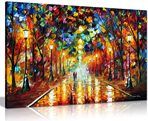 Farewell to Anger by Leonid Afremov Canvas Wall Art Picture Print for Home Decor (24x16)
