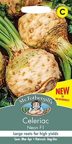 Mr Fothergills - Vegetable - Celeriac - Neon F1-250 Seeds, Green