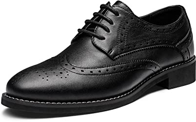 Bruno Marc Women's Classic Oxfords Lace Up Business Formal Wingtip Brogue Dress Shoes,Size 5,Black,SBOX2302W