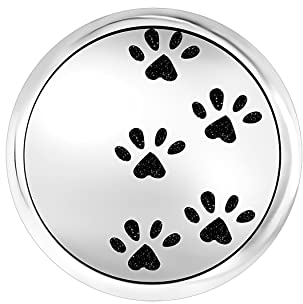 Andante CHUNK Click-Button Druckknopf für Chunk-Armbänder, Chunk-Ringe und andere Chunk-Accessoires - Pfote