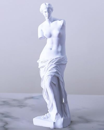 A.F.N.A.L Venus de Milo Statue Tabletop Decoration Gift, Greek & Roman Mythology Classical Goddess Indoor Decor for Home & Office, Aphrodite Replica Resin Sculpture Art from The Louvre, 28cm H