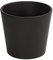 Dehner Übertopf Basic, Ø 26 cm, Höhe 23 cm, Keramik, glasiert, dunkelgrau