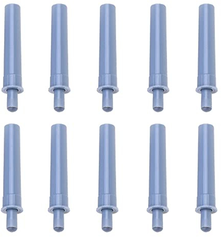 Ammortizzatore per porta con chiusura morbida, 10 pezzi, con sistema di chiusura ammortizzatore, silenzioso, per armadio da cucina, armadi, cassetti (grigio)
