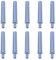 10 Stück Soft Close Türdämpfer, Push to Open System Dämpferpuffer, leiser Schließdämpfer für Küchenschrank, Schränke, Schubladen (grau)