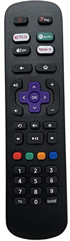 New Replacement 55RP620K Remote Control Compatible with TCL All 2022 Smart LED LCD TV's with Freeview Play, Apple TV+, Spotify, Netflix & Rakuten TV Buttons