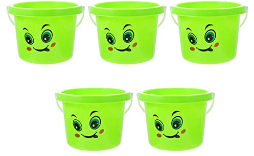 Toyvian 5St Spielzeugeimer für den Strand Ostereimer Sandeimer fischspielzeug Strandsand-Spielset Strand-Spielsets Mit Sand Spielen Angeleimer Sandregal Sandwanne Baby Werkzeug pp