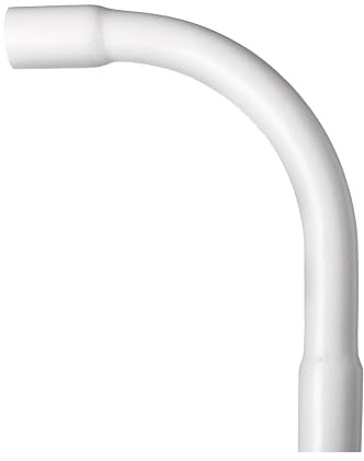 10x Rohrbogen 90° M28 für Elektrorohr Stangenrohr Leerrohr PVC Installation Rohr gemufft Kabelkanal Ø28 mm Weiß
