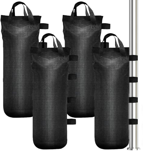 Pesos para carpa, 4 unidades, bolsas de arena 800D Oxford, bolsas de arena para pesar, saco de arena grueso, peso para carpa, 50 x 20 cm