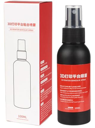 3D Drucker Haftmittel, 100ml Heizbett Klebespray, Hohe Haftkraft Langzeitwirkung Sprühkleber Für Plattenausgleich 3D Druck Verzug Vermeiden