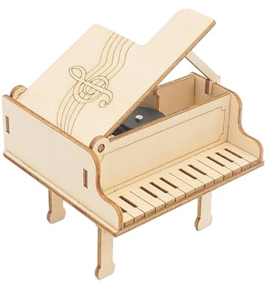 Gör-Det-Själv Musiklåda Kit Gör Det Själv Mekaniskt Bygginstrument | Piano Mekaniskt Pussel För 7-14 År Barn, Pojkar, Familj, Kvinnor, Män, Vänner, Skola, Klassrum, Födelsedag, Jul