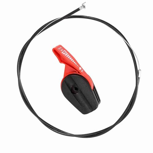 Trousse de poignée de commande de levier de commutateur de câble 65  tondeuses à gazon électriques Câble Universel d'Accélérateur Interrupteur Contrôle Jardin Machine Assemblage à Gazon(Red)