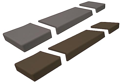 Baby Safety Foam Soft Seat Edge Cushion Fireplace Hearth Guard Bumper Pad Child Proof Padding (Large, Brown-fits Width from-81-104)