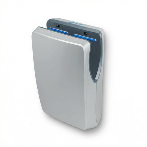 Jofel Secador de Manos Automático de Alto Rendimiento Jet Smart - Secado Rápido en 10s, 540 Km/h, Filtro HEPA Antibacteriano, Bajo Consumo, Ideal para Baños de Alto Tráfico (Plata, AA24550)