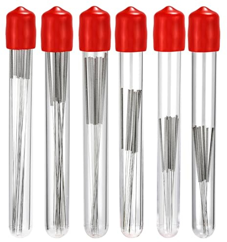 60pcs kit de Nettoyage de Buse d'Imprimante 3D, 0,15/0,2/0,25/0,3/0,35/0,4mm Acier Inoxydable Aiguille de Nettoyage de Buse d'Imprimante 3D pour Accessoire d'Imprimante 3D