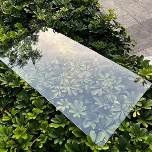 XINGWANGG Polycarbonate Greenhouse Roofing Sheet Clear Acrylic Plastic Panel,Daylighting Panel,Waterproof UV-Protected Shatterproof Board,for Outdoor Canopy,Carport (0.6m x 1m(2ft x 3.3ft))