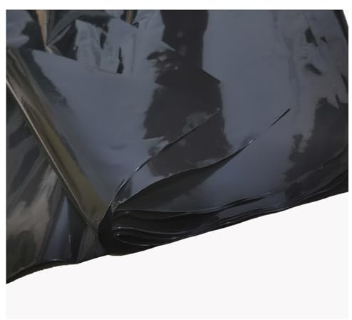 Bâche en polyéthylène noire de 300 cm x 10 m, 3 kg, feuilles de couverture en polyéthylène épaissies pour serre de jardin, pour l'isolation et la protection contre les gravats de construction
