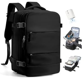 SZLX Sac à Dos Sous Vide Bagage à Main Pour Femmes, Sac à Dos Airbag Avec Système De Vide Pour Le Voyage, Ryanair Travel Ruscksack Taille Cabine Avec Pompe étanche Valise Sous Vide Pour Homme