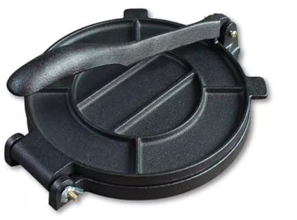 Louttary Pressa per tortilla in ghisa, 20,3 cm, pressa e tortillama, robusta pressa per tortilla in ghisa, Prensa para Tortillas