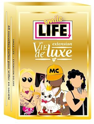 Blackrock Games Smile Life : Vie de Luxe - Extension | 60 Cartes | Humour & Stratégie | 2 à 6 Joueurs | Dès 12 Ans | Nécessite Le Jeu de Base