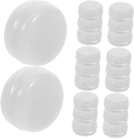 20 Insertos de Sonajero Blancos de Plástico para Reparar Juguetes | Accesorios para Muñeca Sonajero y Ñiño, Instalación Fácil, Uso en Guarderías