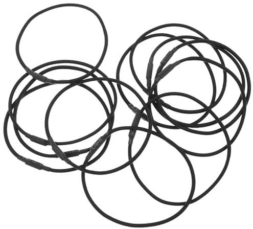 Baluue 12 Pezzi Anelli Elastici Antivibrazione per Microfono Shock Mount Fasce in Gomma Sostitutive per Supporto Microfono Ammortizzatori Vibrazioni per Studio Registrazione