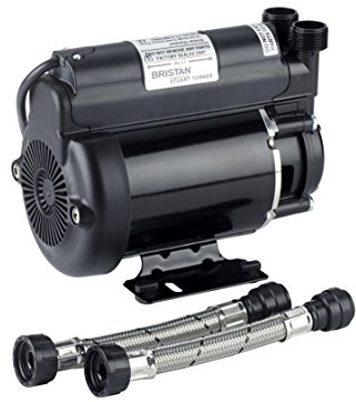 Bristan ST PUMP20SG 2 Bar Single Ended Shower Pump , Black