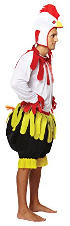 Mens Adult Chicken Rooster Costume for Stag doo Animal Turkey Christmas & Easter Fancy Dress Up Outfit
