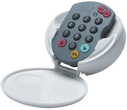 Yale B-HSA6080 Alarm Accessory Wire Free Keypad, works with HSA Alarms, for Disarming Alarm, White