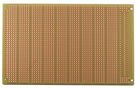 PR3U ProtoBoard-6H-3U, 6-Hole Strips, 1 Sided PCB, Accepts DIN Conn., 3.94 x 6.30 in (100 x 160 mm)
