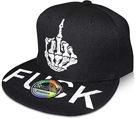 Casquette snapback Unisexe, FUCK SKULL, taille unique