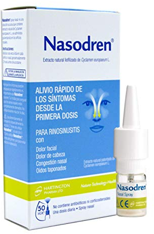Nasodren: Spray nasal para la congestión nasal y otros síntomas de la sinusitis