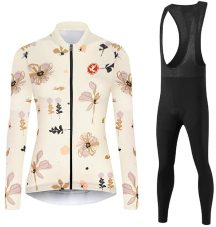 UGLY FROG Sportswear Femmes Maillot de Cyclisme - Dame Cycle Vélo Hiver Fleece Warm Montagne Vêtements des Sports Gym Yoga Tenue de Sport Multicolore