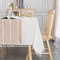 SUNBEAUTY Tischdecke Leinen Baumwolle Abwaschbar Tischtuch Rechteckig Tisch Decke Waschbare Tafeldecke 140x220 cm für Home Küche Speisetisch Dekoration