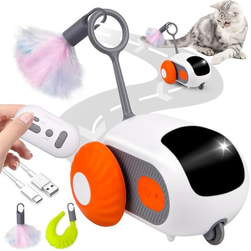 Pipihome Giochi Interattivi per Gatti Turbo Tail 2.0, Gatto, Giochi Elettrici con 2 Modalità