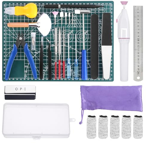 Fippy Gundam Lot de 29 outils de modélisme de base, kit d'outils de construction pour montage et réparation de modèles Gundam Basic