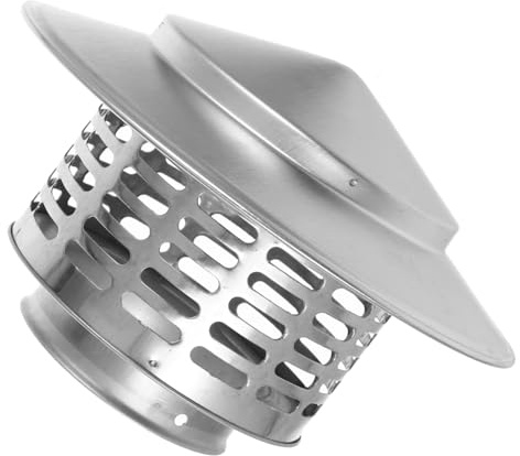Zerodeko Copertura in Acciaio Inox 304 Cappuccio Antipioggia Per Tubo Di Scarico Resistente Al Freddo e Alla Pressione Per Tetto (75mm) 1pc