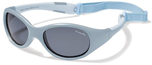 Mausito Sonnenbrille Kinder 5-8 Jahre Jungen | VERGLEICHSSIEGER Kindersonnenbrille 100% UV-Schutz | BIEGSAM | Schadstofffreie Sonnenbrille mit Band | Europäisches Design für Kinder gemacht