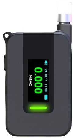 Elektrokemisk alkoholtestare med hög precision, beröringsfri alkomätare, bärbar alkoholmätare for utomhusbruk, motorväg(13cm)