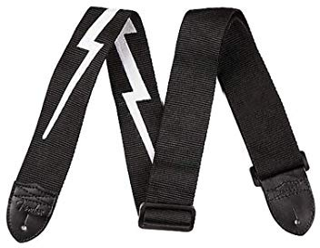 Fender 099-0613-106 Poly Lightning Bolt strap in black