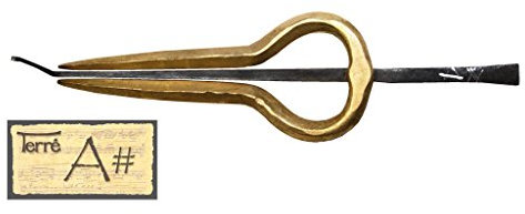 Maultrommel Murchunga aus Nepal gestimmt in Ais2 Pro-Line big size brass Messing handgeschmiedet Zunge Mund Instrument Musik Klang Percussion Weltmusik