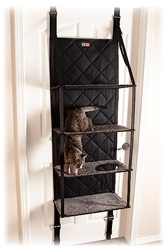 K&H Pet Products Hangin’ Cat Tree - 4 Story Gray 12 X 22 X 65 Inches