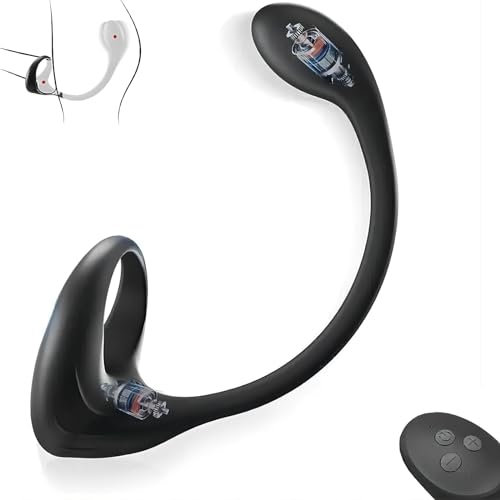 ChicLSQ Analvibratoren für Mann Prostata Massage Stimulator mit Penis Ring Vibratoren mit 10 Vibrationsmodi und Fernbedienung Vibrierender Cockring Anal Plug Vibrator Sexspielzeug für Männer Paare